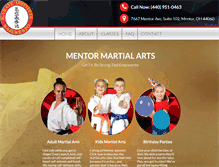 Tablet Screenshot of mentorkarate.com